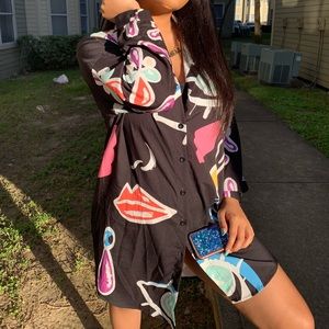 Oversized Pattern Top